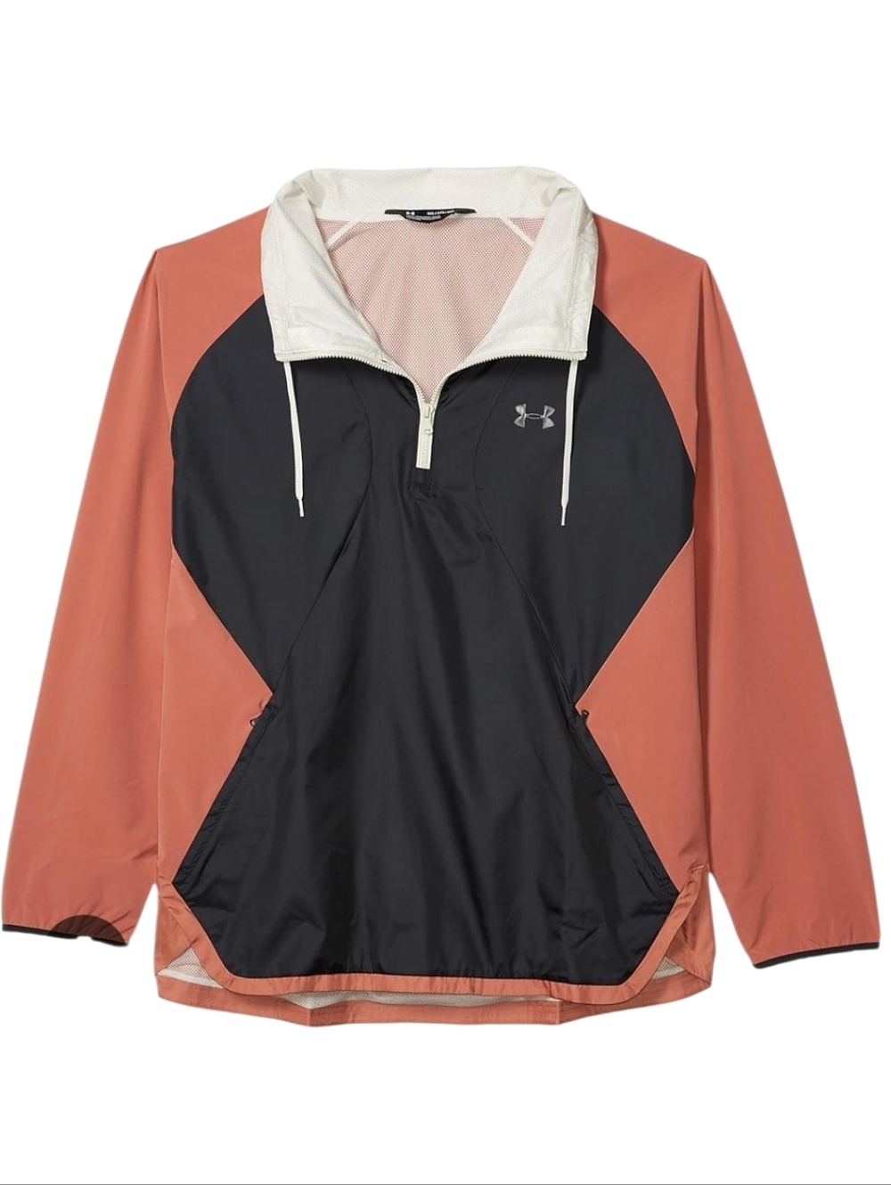 Mens Under Armour Rust, Black & Cream Pullover Jacket